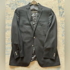 Black JOE Joseph Abboud Blazer 46 Extra Long w/ Globe Buttons
